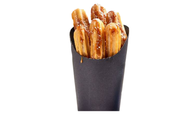 Churros with Ice Cream Salted Caramel  Bao bun